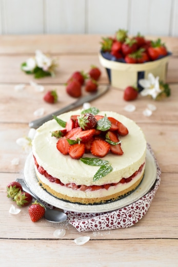 Cheese cake aux fraises