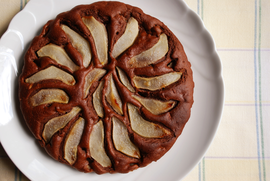 tarte au banania et poires